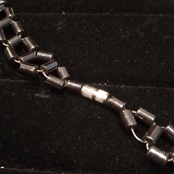 NWOT Hematite Cleopatra style necklace - Picture 4 of 4